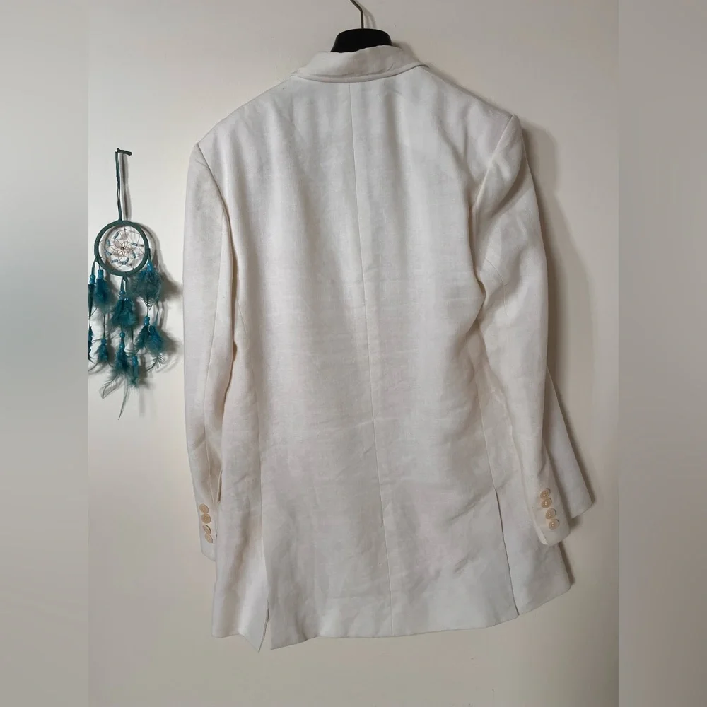 Ralph Lauren Purple Label White Blazer Size 8 - Picture 3 of 4